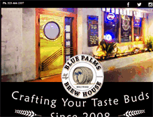 Tablet Screenshot of bluepalmsbrewhouse.com